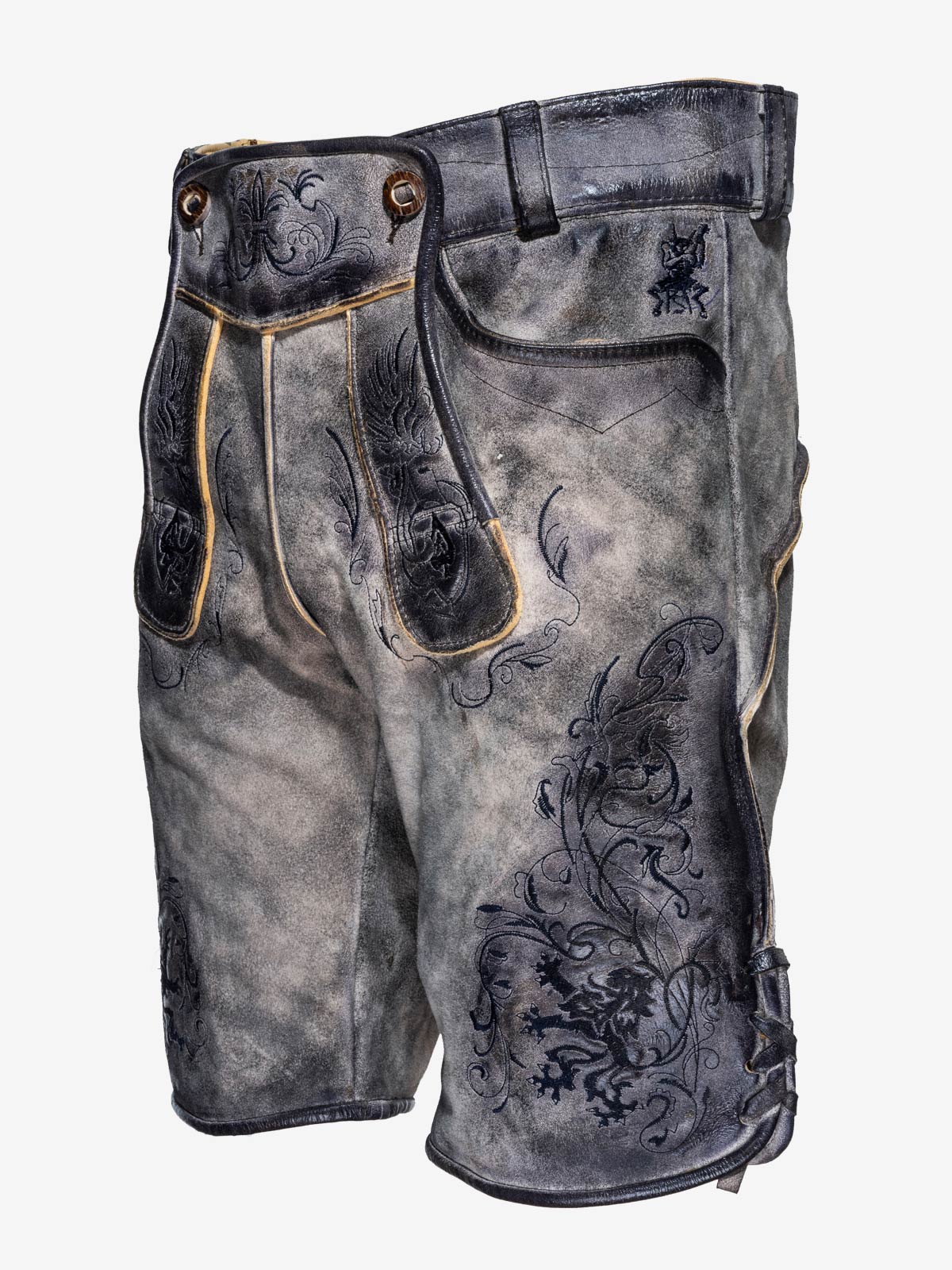 himmel-arsch-zwirn-sonntagshose-lederhose-wildbock-mit-g-rtel-2 image 5