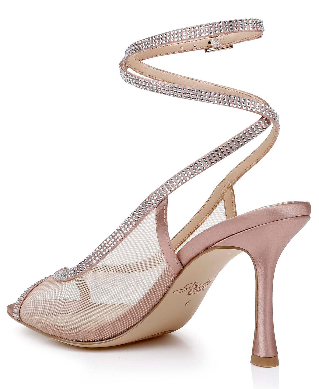 badgley-mischka-tamera-jw5207-peep-toe-pumps-blush-mesh-strass image 3