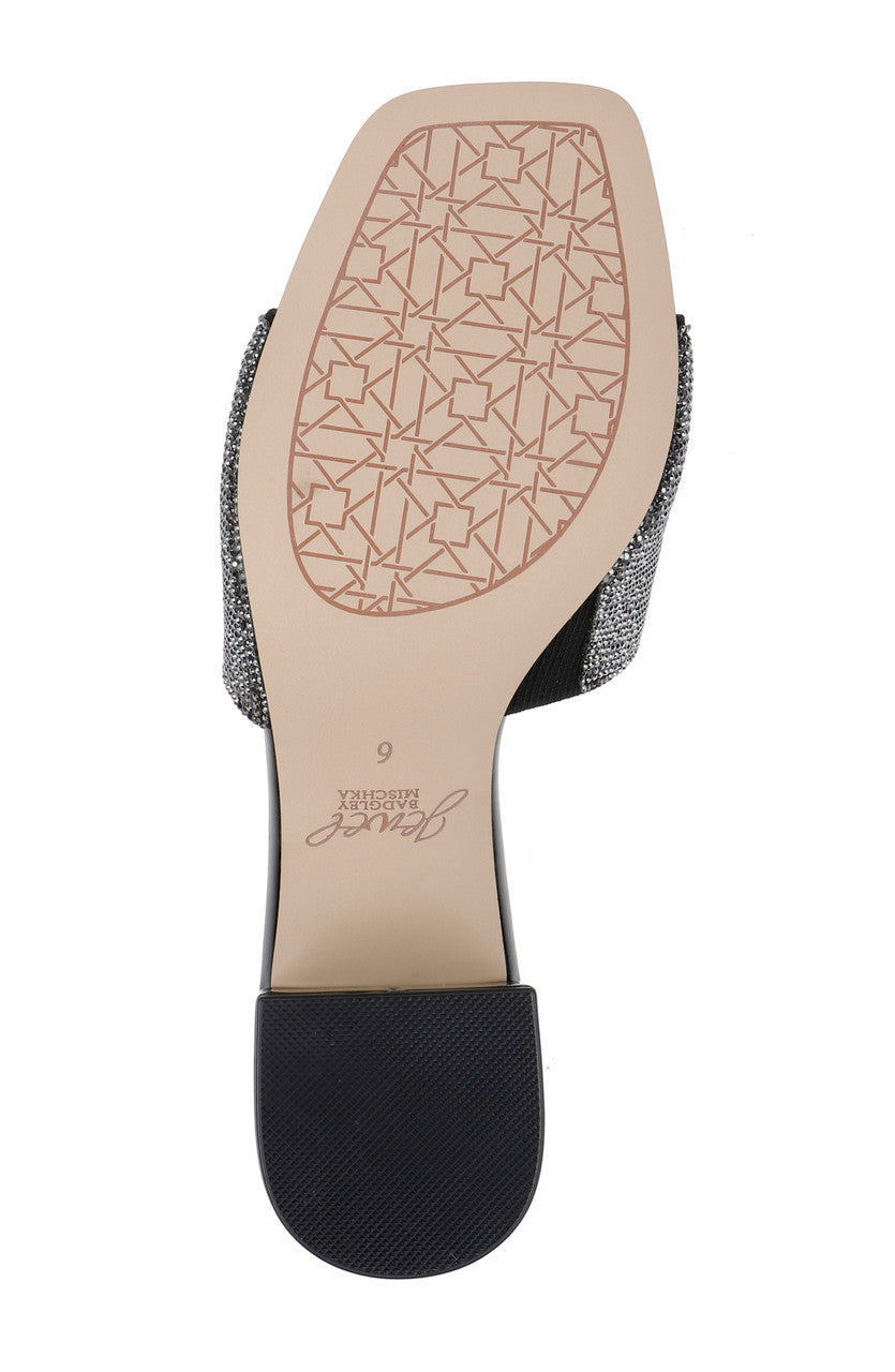 badgley-mischka-harlyn-mules-pantoletten-schwarz-kristall image 6