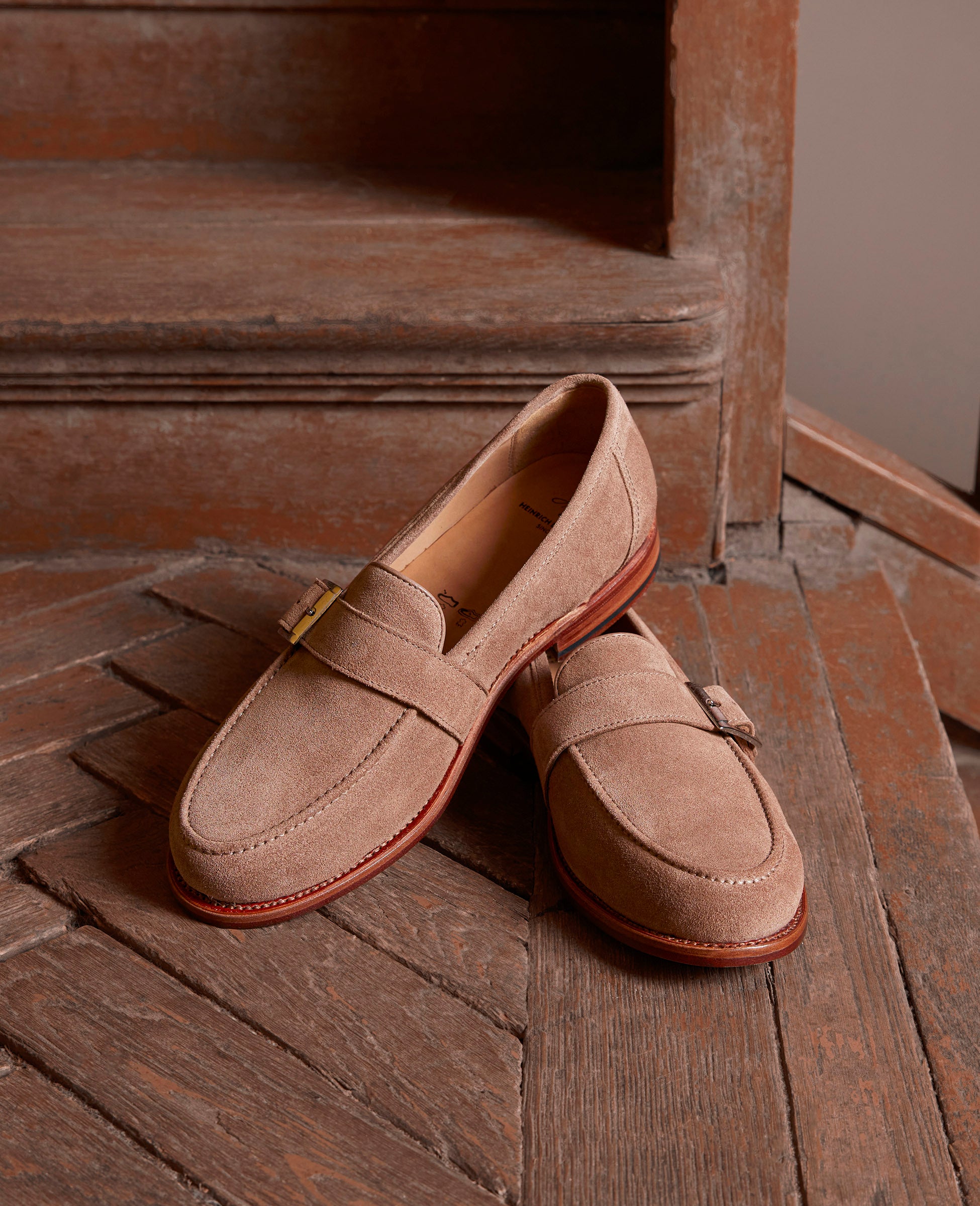 heinrich-dinkelacker-wien-single-monk-v-loafer-beige-velours image 7