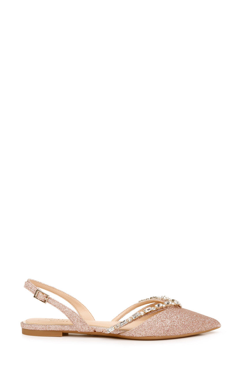 badgley-mischka-camden-flats-champagne-satin image 2