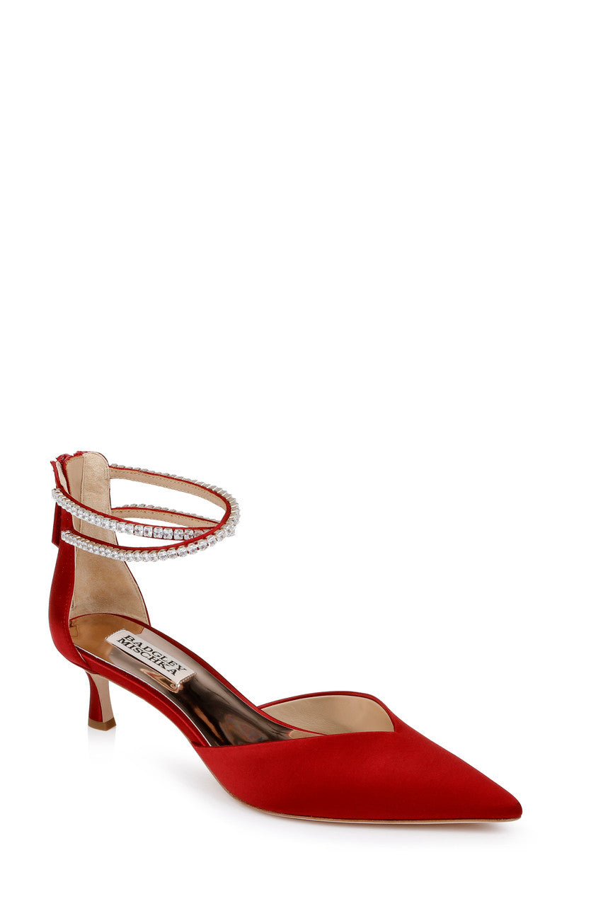 badgley-mischka-lilibeth-kitten-heels-schwarz-satin-spitz image 2
