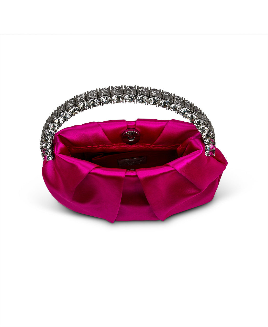 badgley-mischka-audrey-satin-clutch-schwarz-plissee image 3