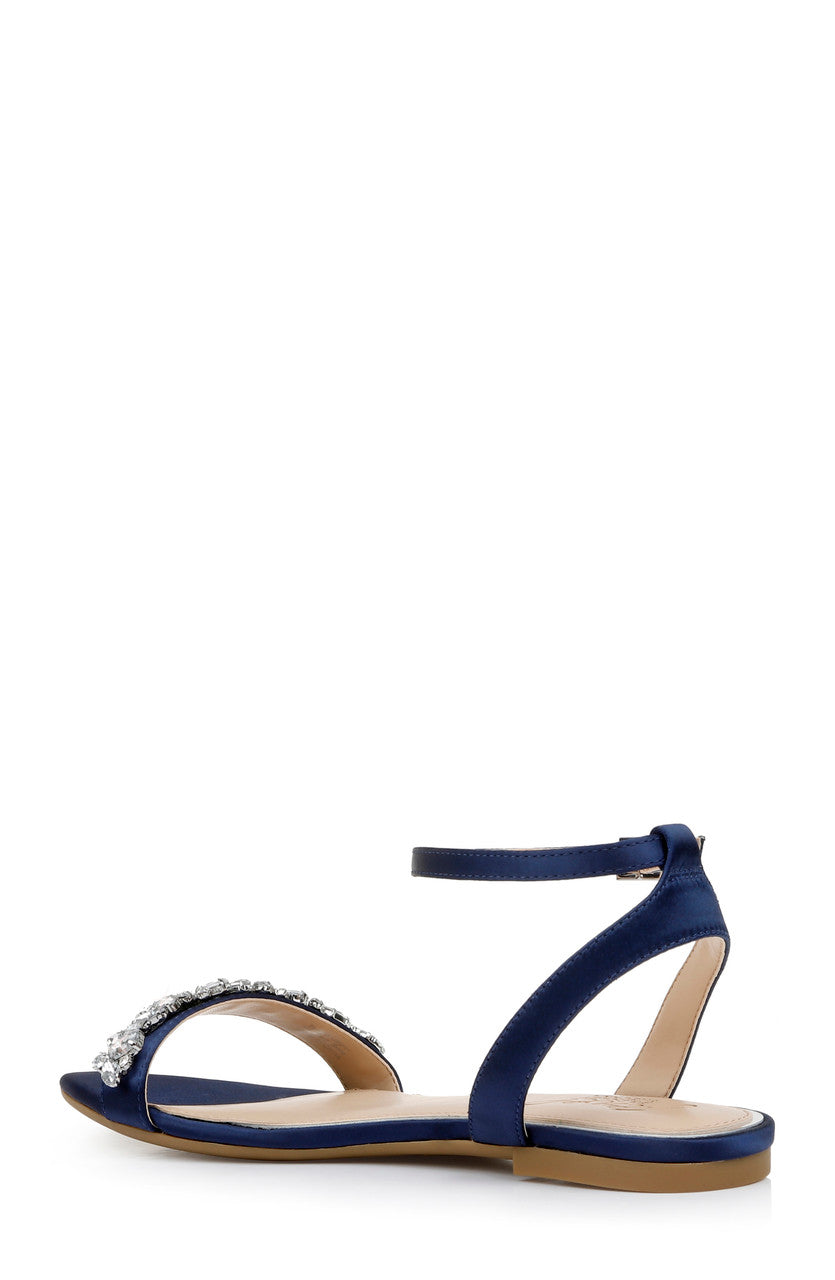 badgley-mischka-ohara-minimalist-crystal-flats-navy-strass image 3