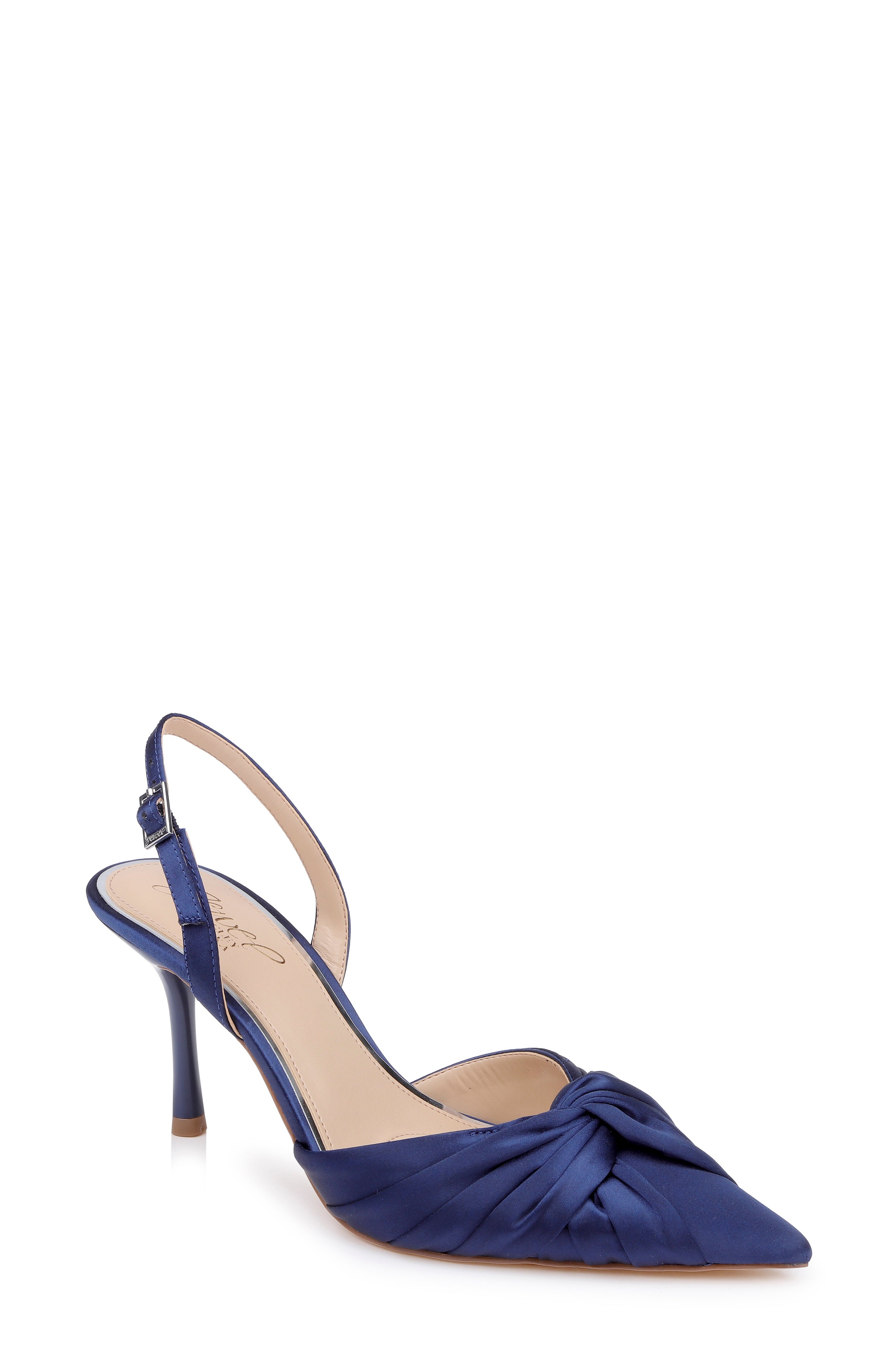 badgley-mischka-zariel-slingback-pumps-granat-satin-spitz image 8