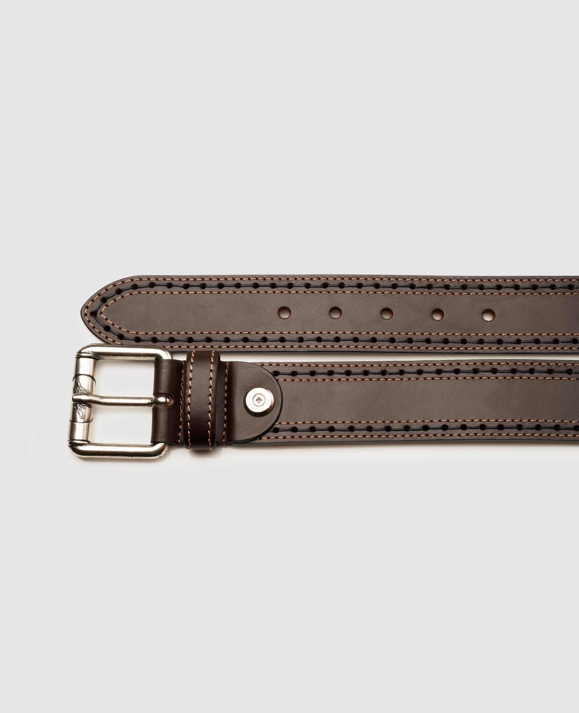 heinrich-dinkelacker-dusan-plain-n-lederg-rtel-dunkelbraun-40mm image 2