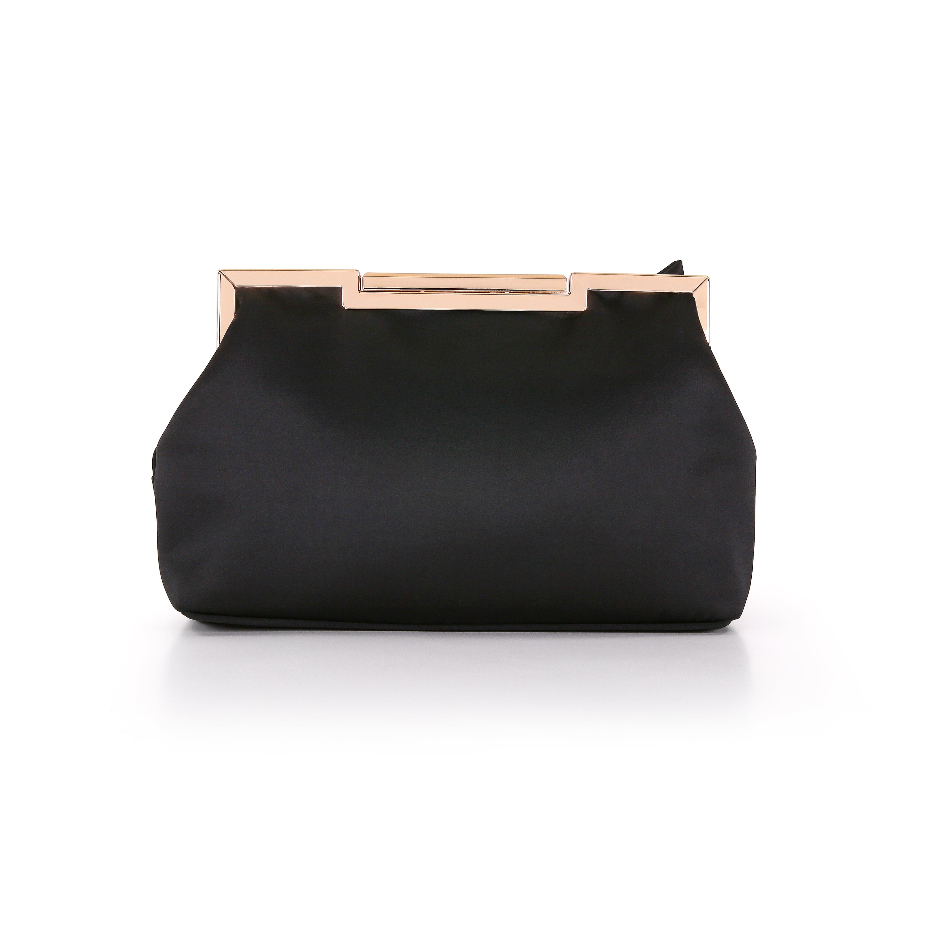 badgley-mischka-vivien-satin-tie-pouch-clutch-schwarz image 3