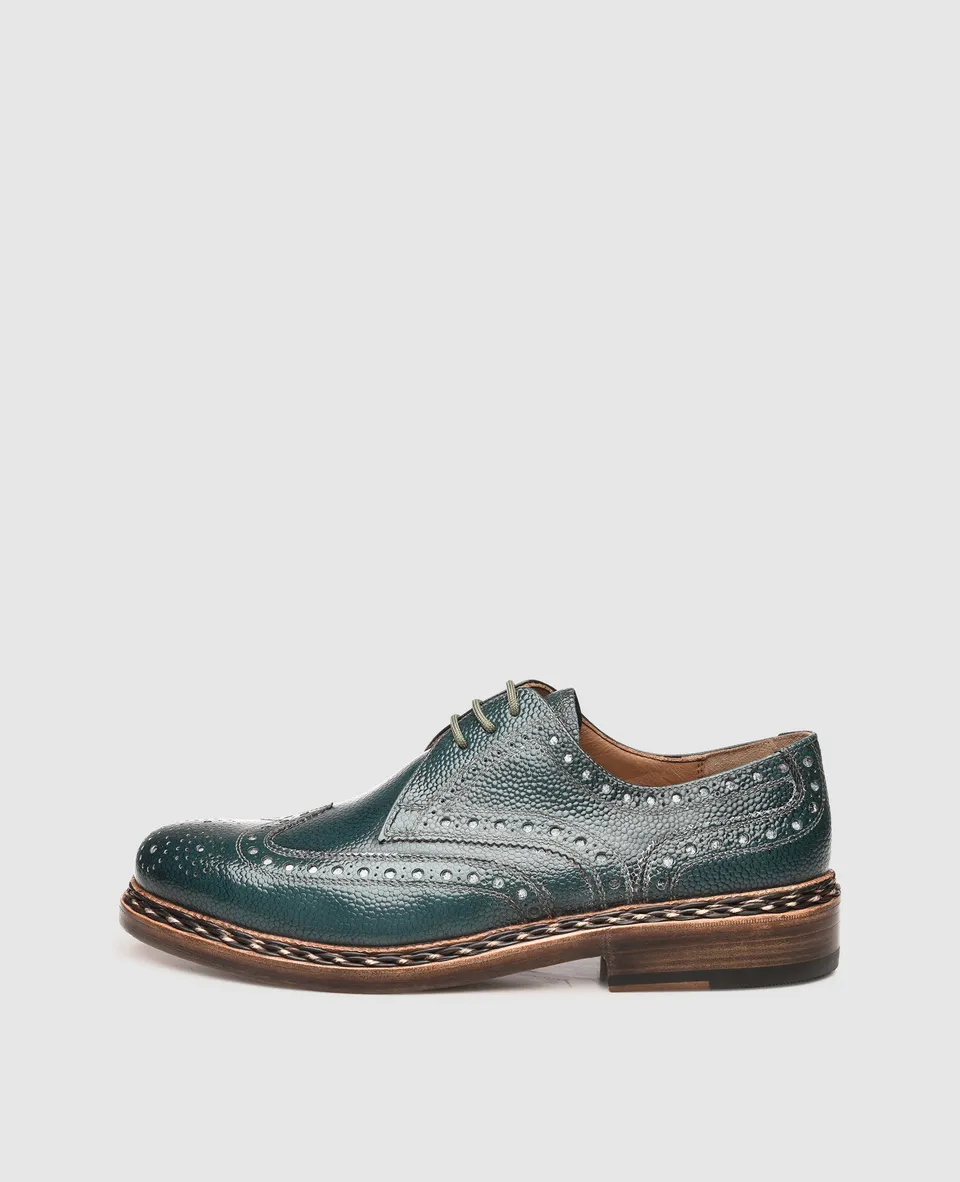 heinrich-dinkelacker-buda-full-brogue-ag-derby-smaragd-gr-n image 1