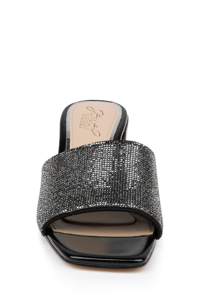 badgley-mischka-harlyn-mules-pantoletten-schwarz-kristall image 4