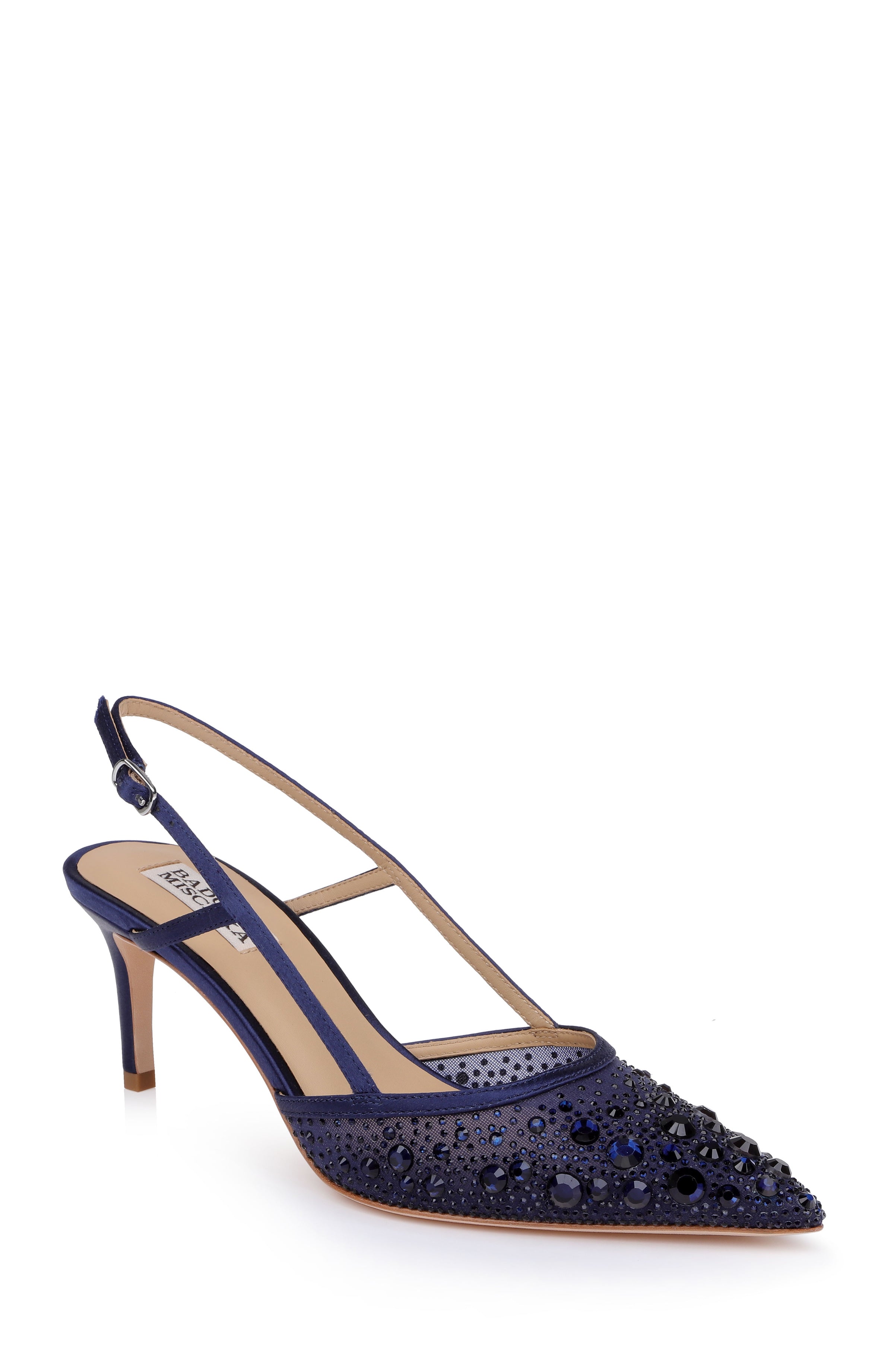 badgley-mischka-reem-slingback-pumps-schwarz-satin-strass image 7
