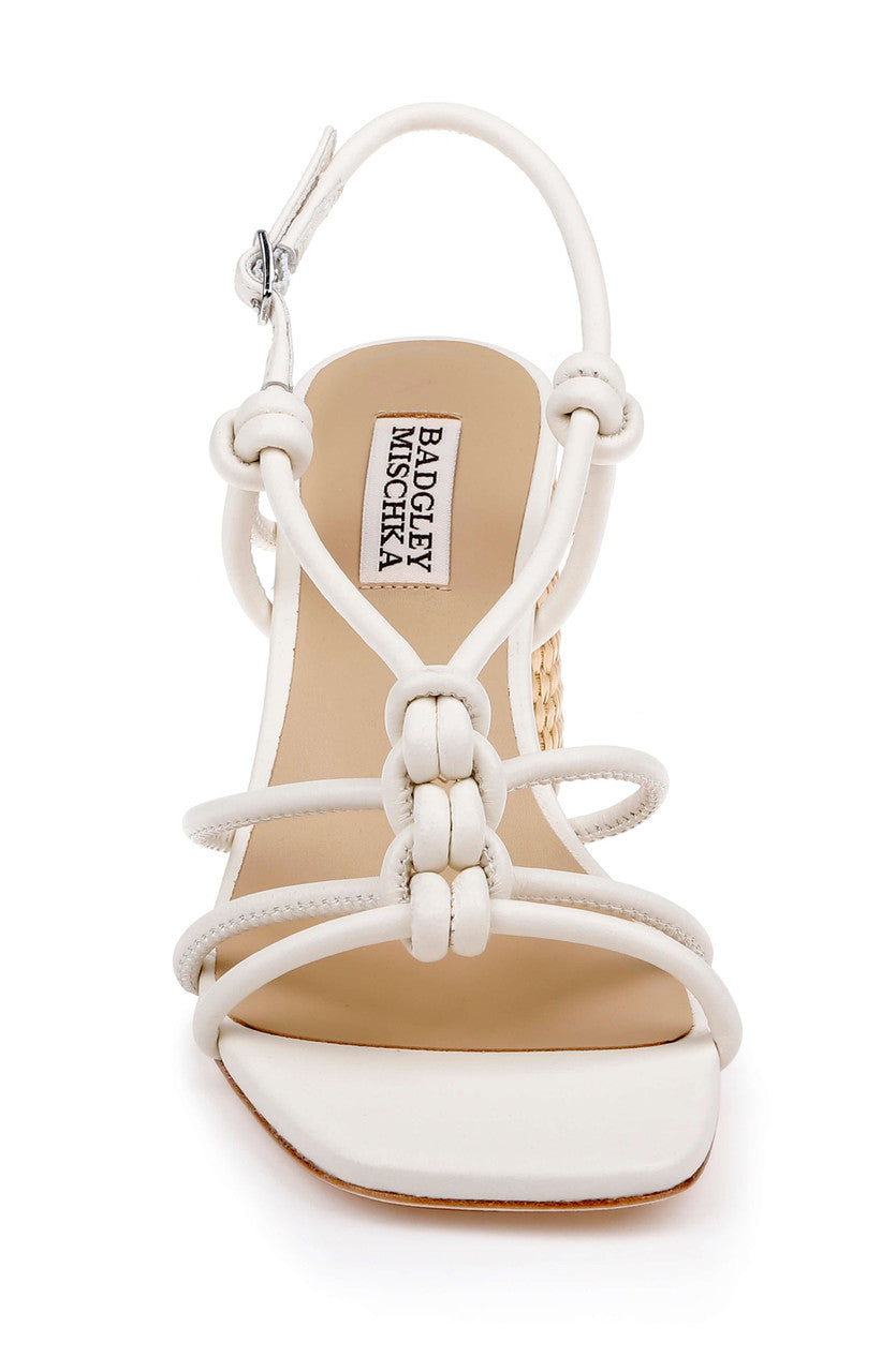 badgley-mischka-xiara-slingback-sandale-creme-leder-blockabsatz image 4