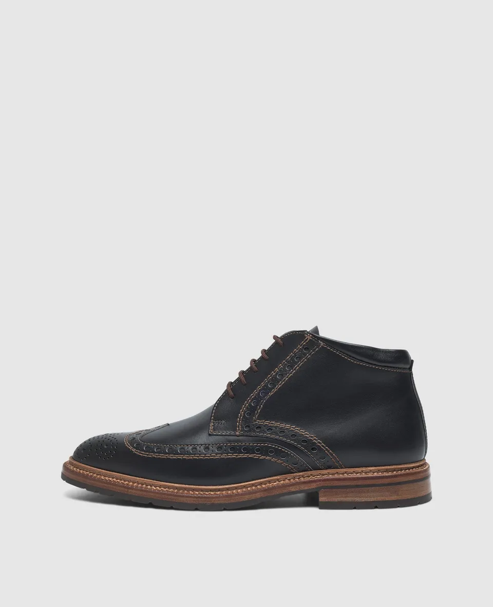 heinrich-dinkelacker-luzern-full-brogue-sc-herrenstiefel-schwarz image 1