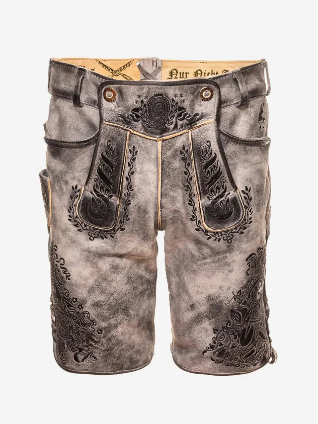 himmel-arsch-zwirn-alpha-omega-lederhose-wildbock-mit-g-rtel-2 image 1