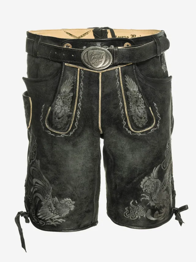 himmel-arsch-zwirn-hahnenkampf-lederhose-wildbock-mit-g-rtel image 1