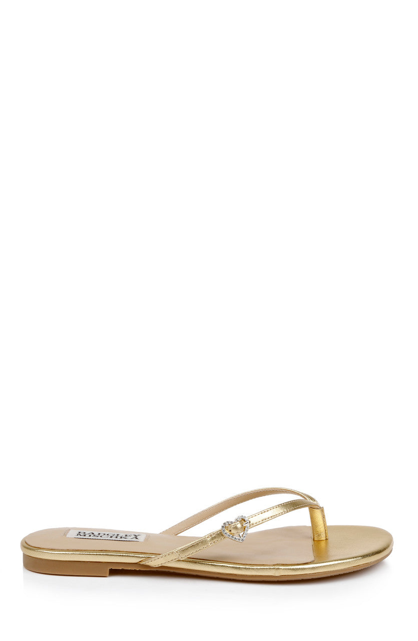 badgley-mischka-dynah-leather-thong-sandalen-white-leather-flach image 8
