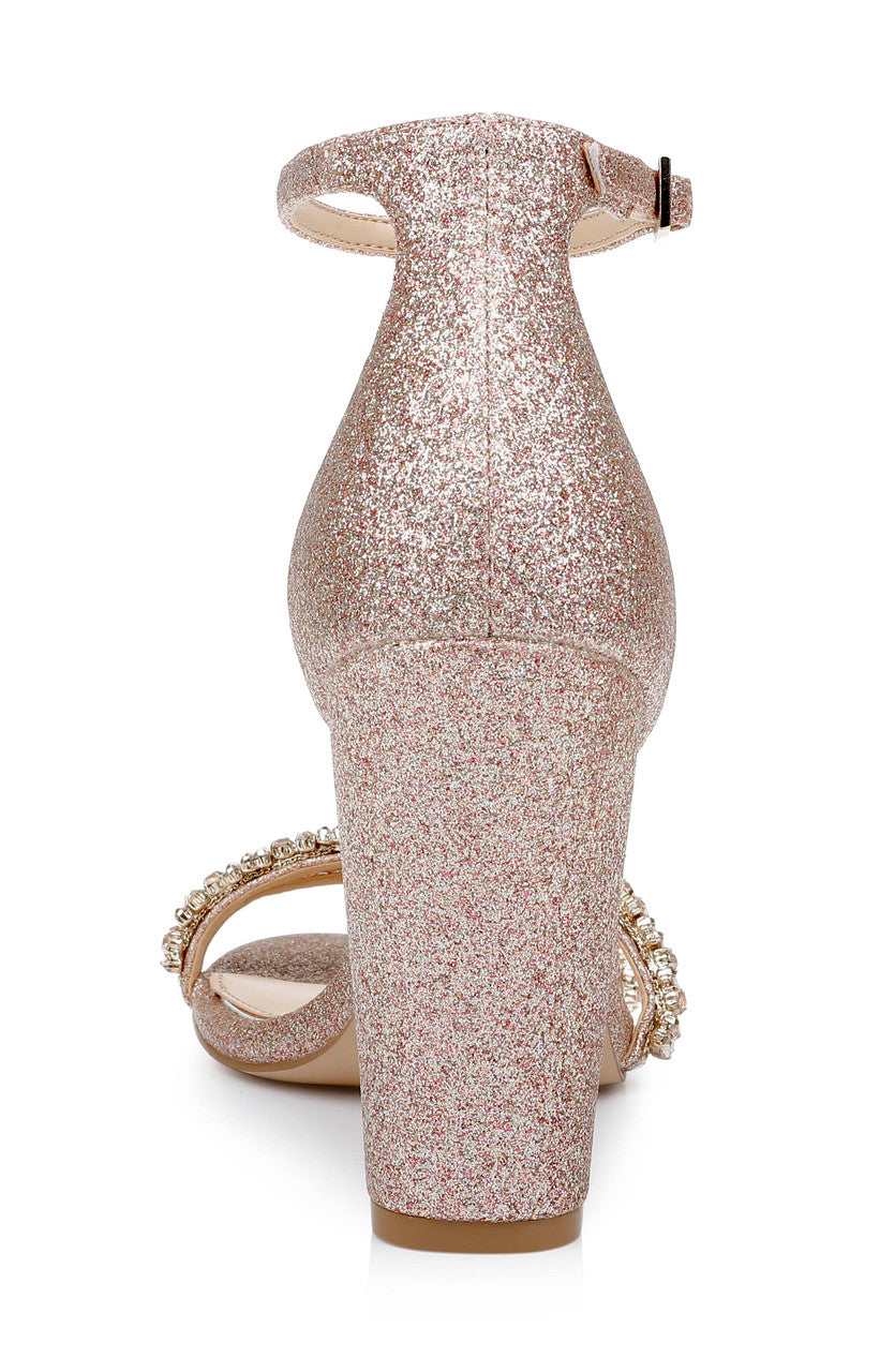 badgley-mischka-alia-sandale-silber-glitzer-blockabsatz image 7