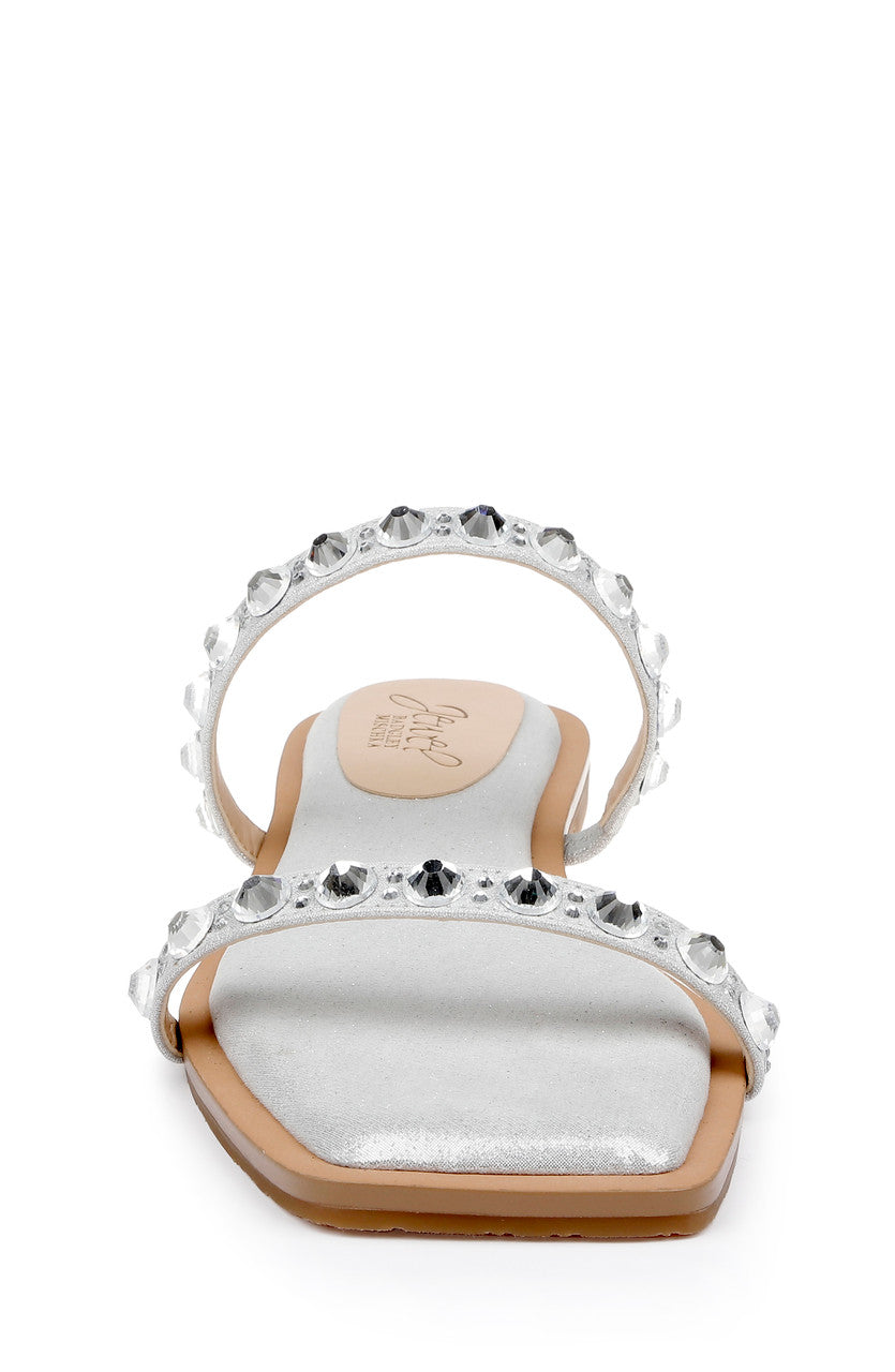 badgley-mischka-honesty-flache-sandalen-schwarz-strass image 4