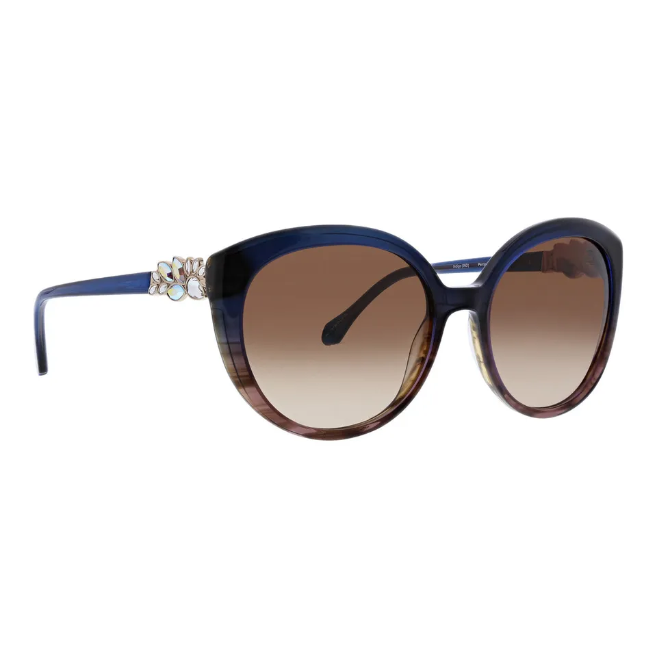 badgley-mischka-perrine-sonnenbrille-indigo-rund image 1