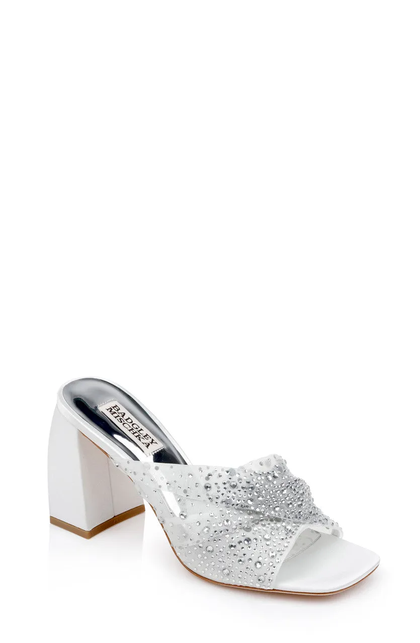 badgley-mischka-camelia-mules-blockabsatz-soft-white-strass image 1