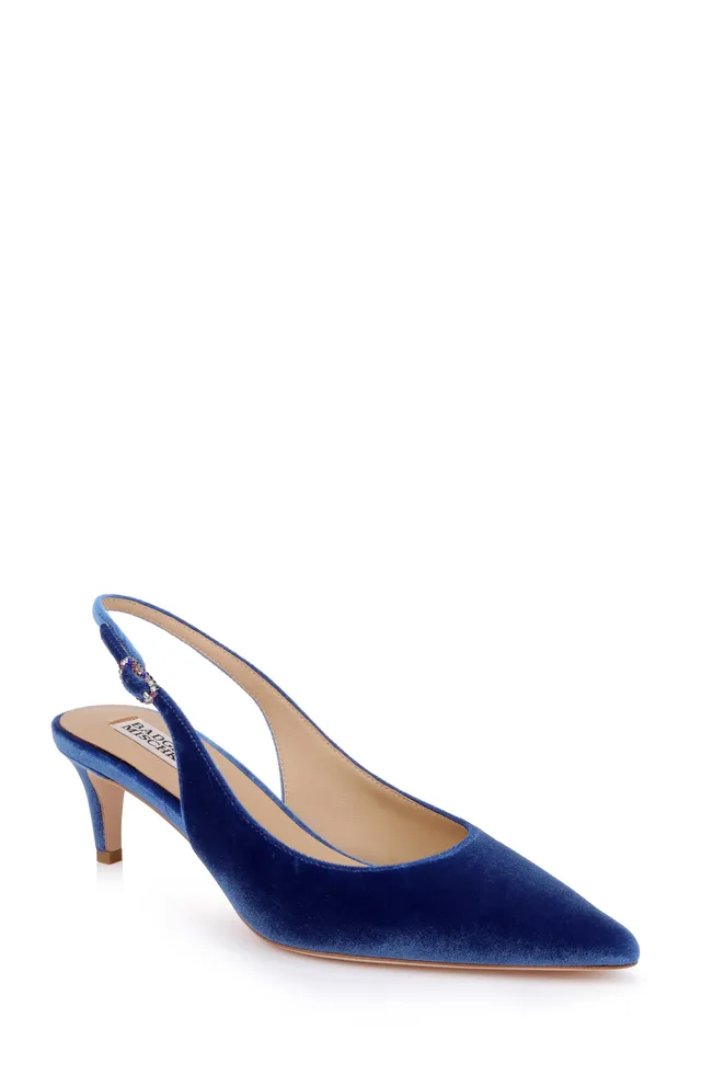 badgley-mischka-ruthie-slingpumps-navy-velvet-kittenabsatz-38 image 1