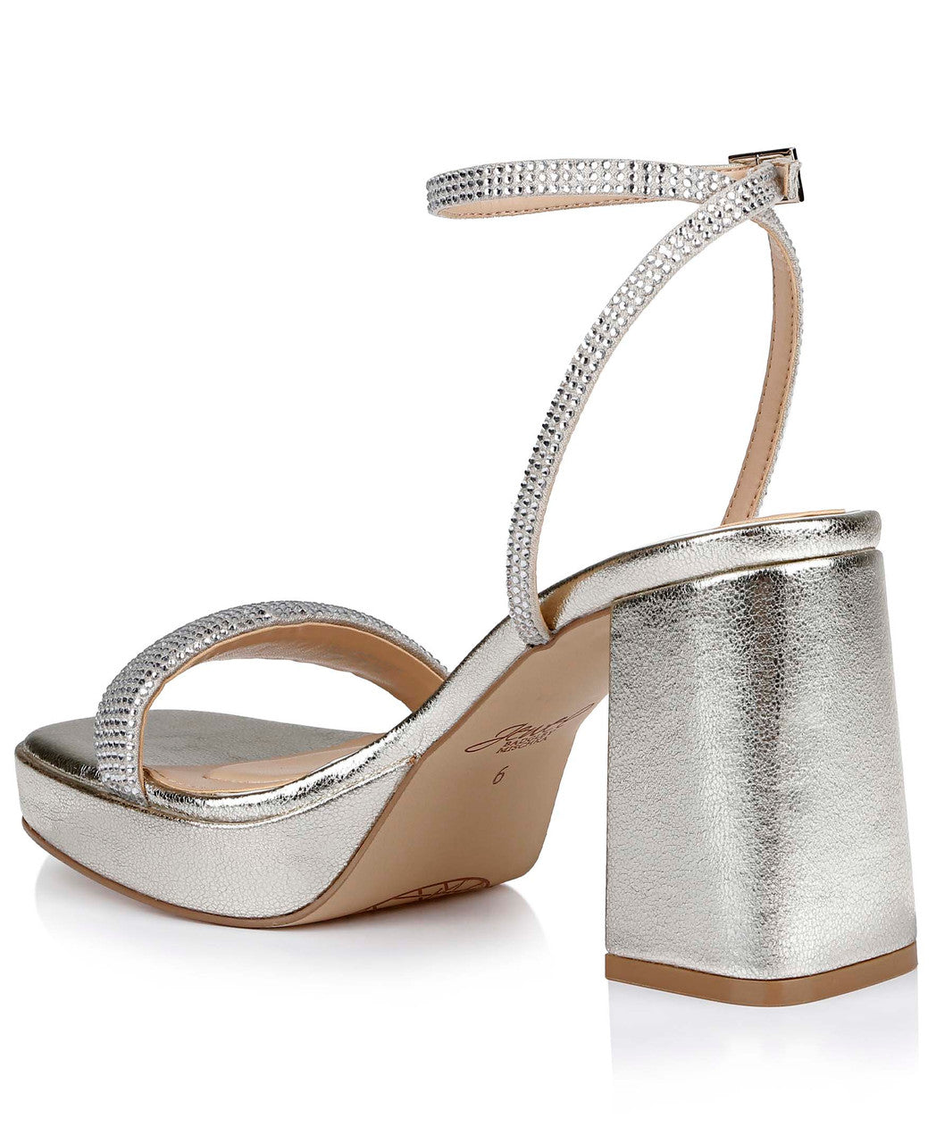 badgley-mischka-teddi-plateausandalette-silber-glitzer-12cm image 3
