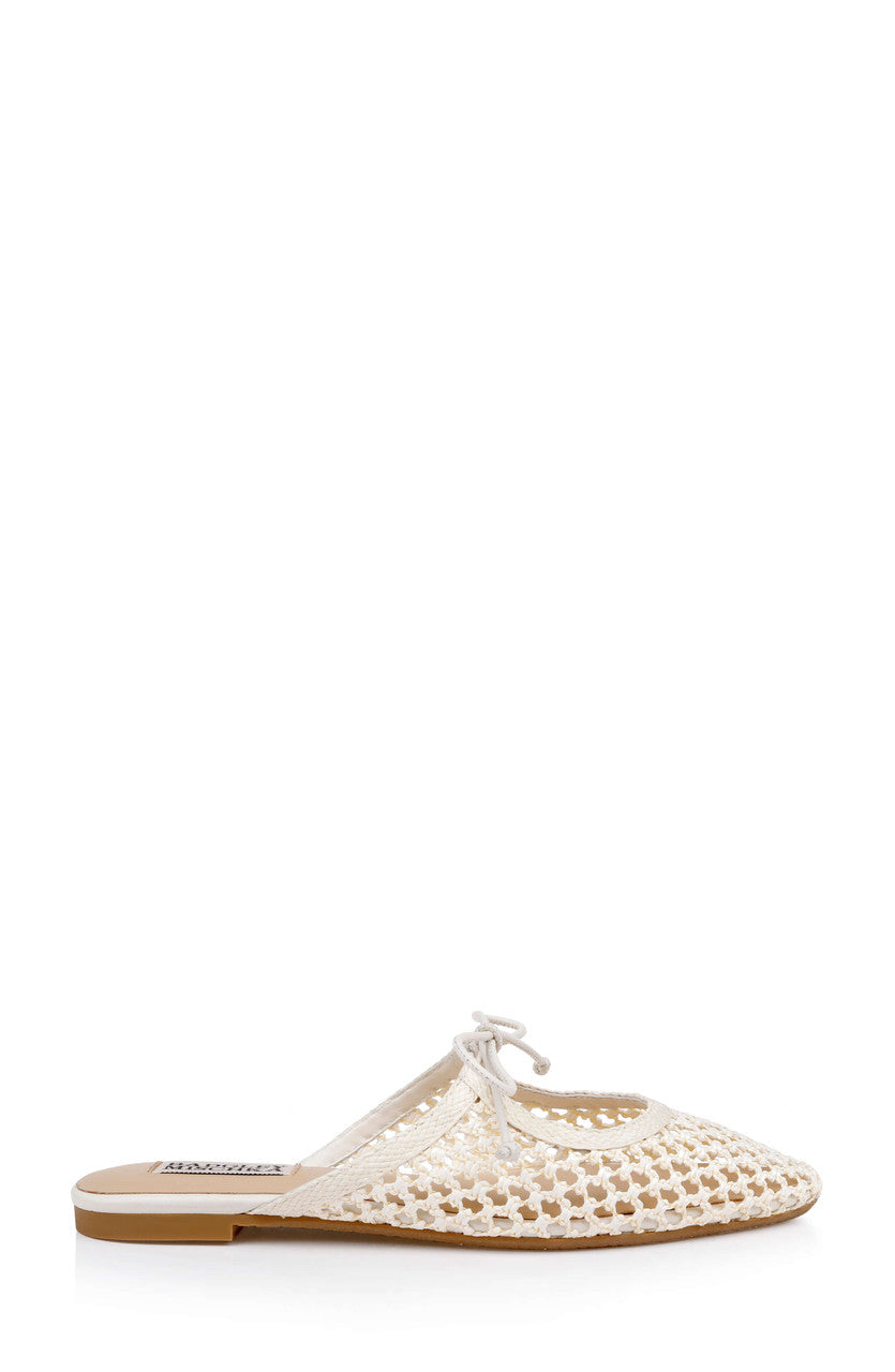 badgley-mischka-xailee-mule-ballerinas-creme-geflochten image 2