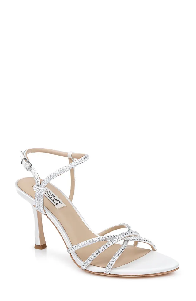 badgley-mischka-julietta-stiletto-sandalen-white-satin image 1