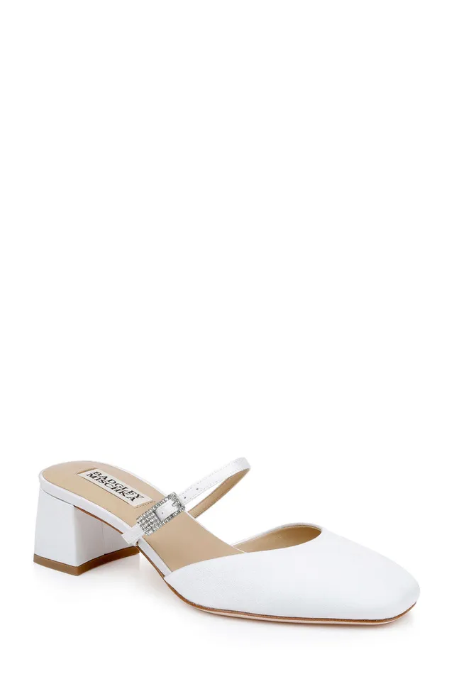 badgley-mischka-valarie-mary-jane-mules-white-crepe-50mm image 1
