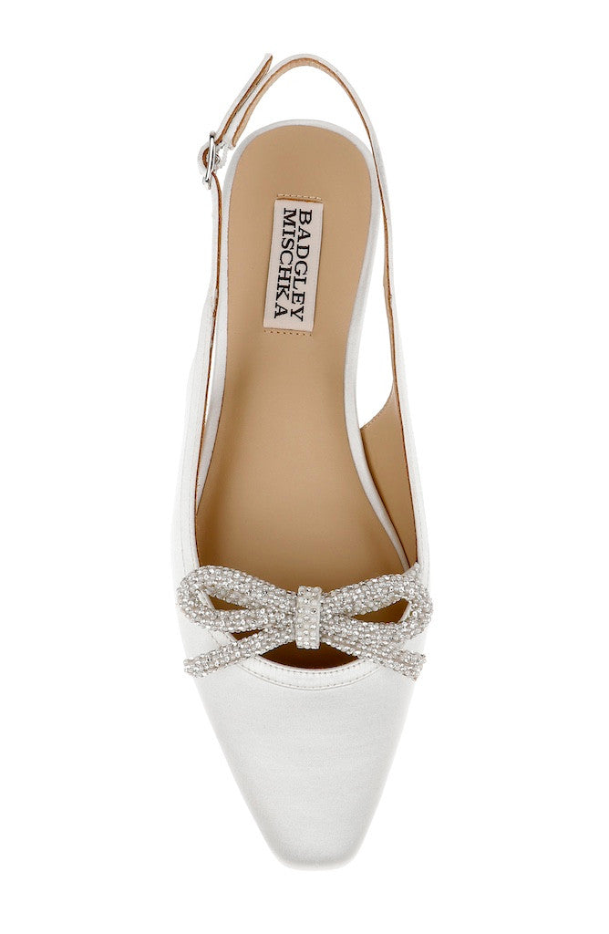 badgley-mischka-genesis-ballerinas-schwarz-satin-schleife image 5