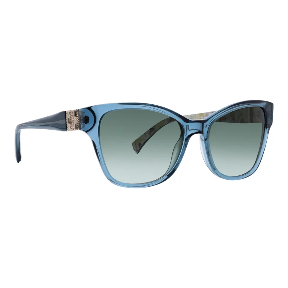 badgley-mischka-evonne-sonnenbrille-schwarz-blumen image 1