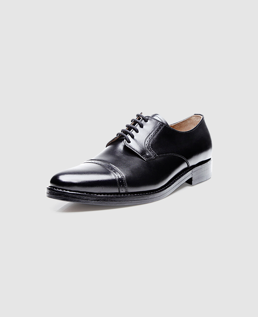 heinrich-dinkelacker-milano-quarter-brogue-derby-schwarz-leder image 2