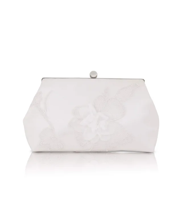badgley-mischka-lila-pouch-clutch-abendtasche-ivory-blumen image 1