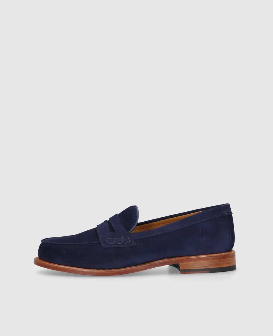 heinrich-dinkelacker-wien-penny-v-loafer-blau-kalbsvelours image 1