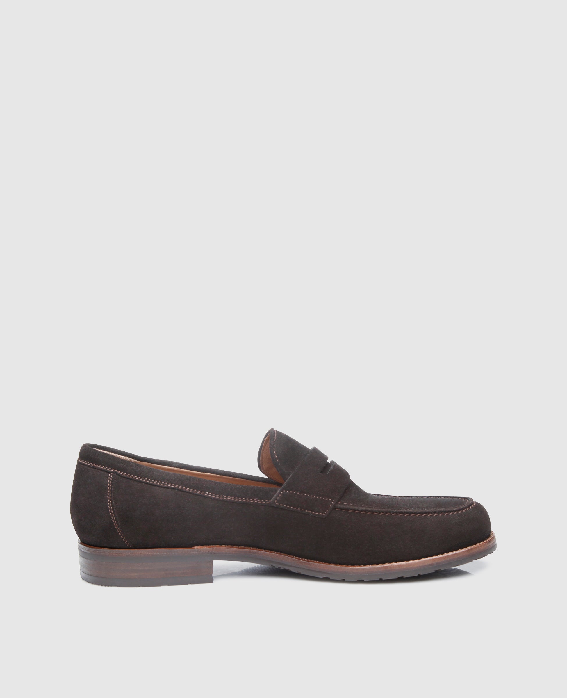 heinrich-dinkelacker-wien-plain-v-penny-loafer-espresso-velours image 4