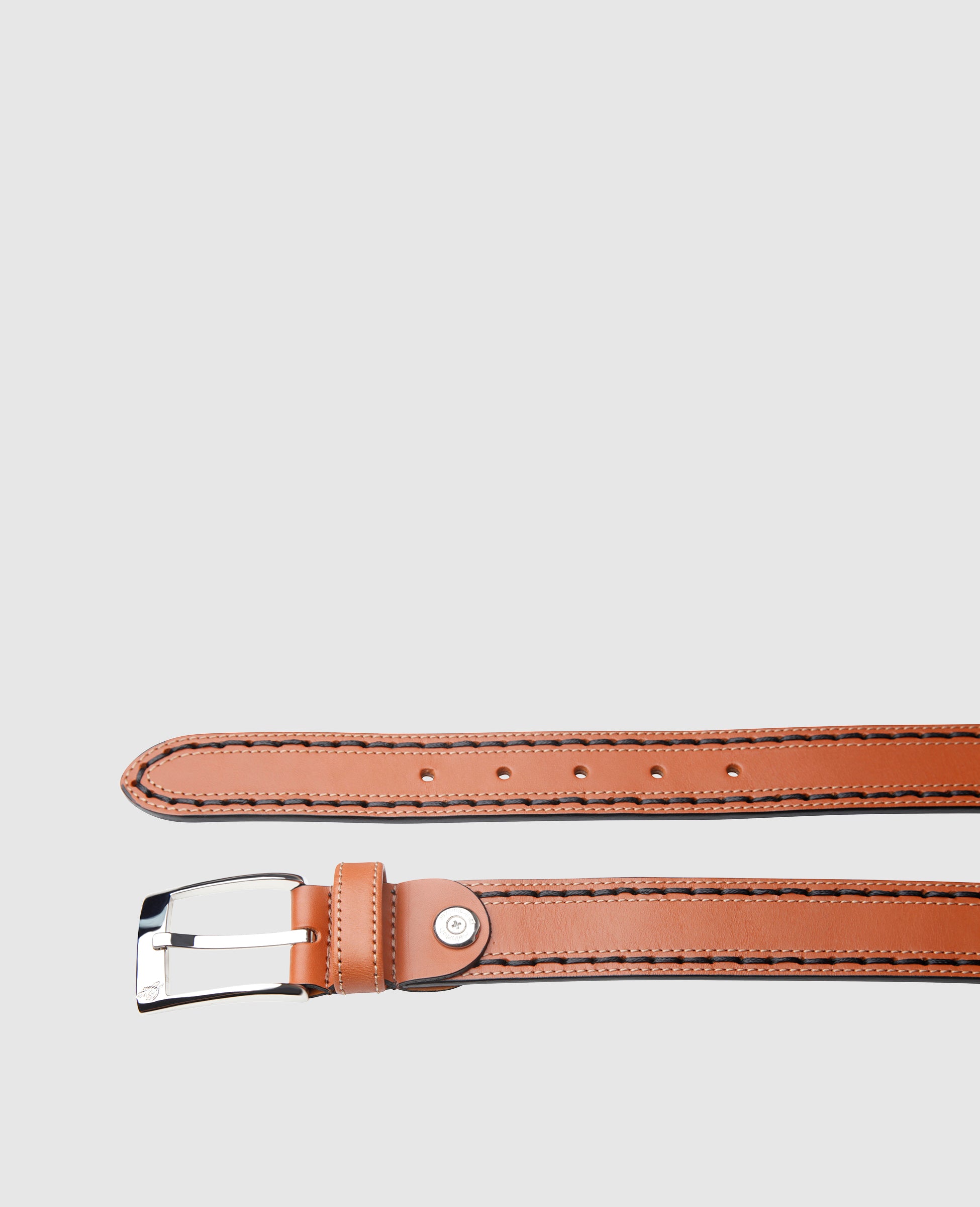heinrich-dinkelacker-andor-plain-lederg-rtel-tabacco-braun image 2