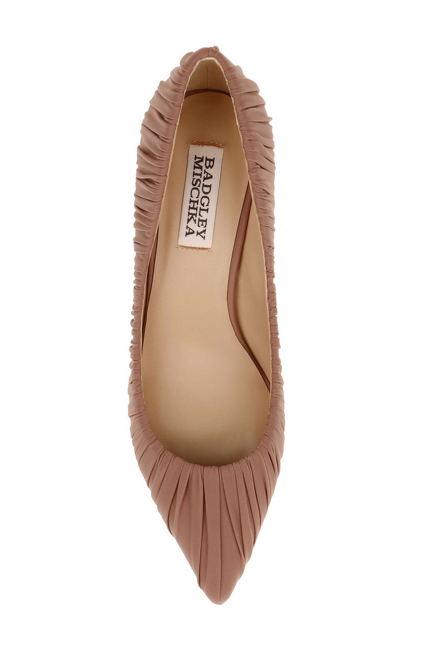 badgley-mischka-verity-pumps-ivory-fabric-kitten-heel image 5