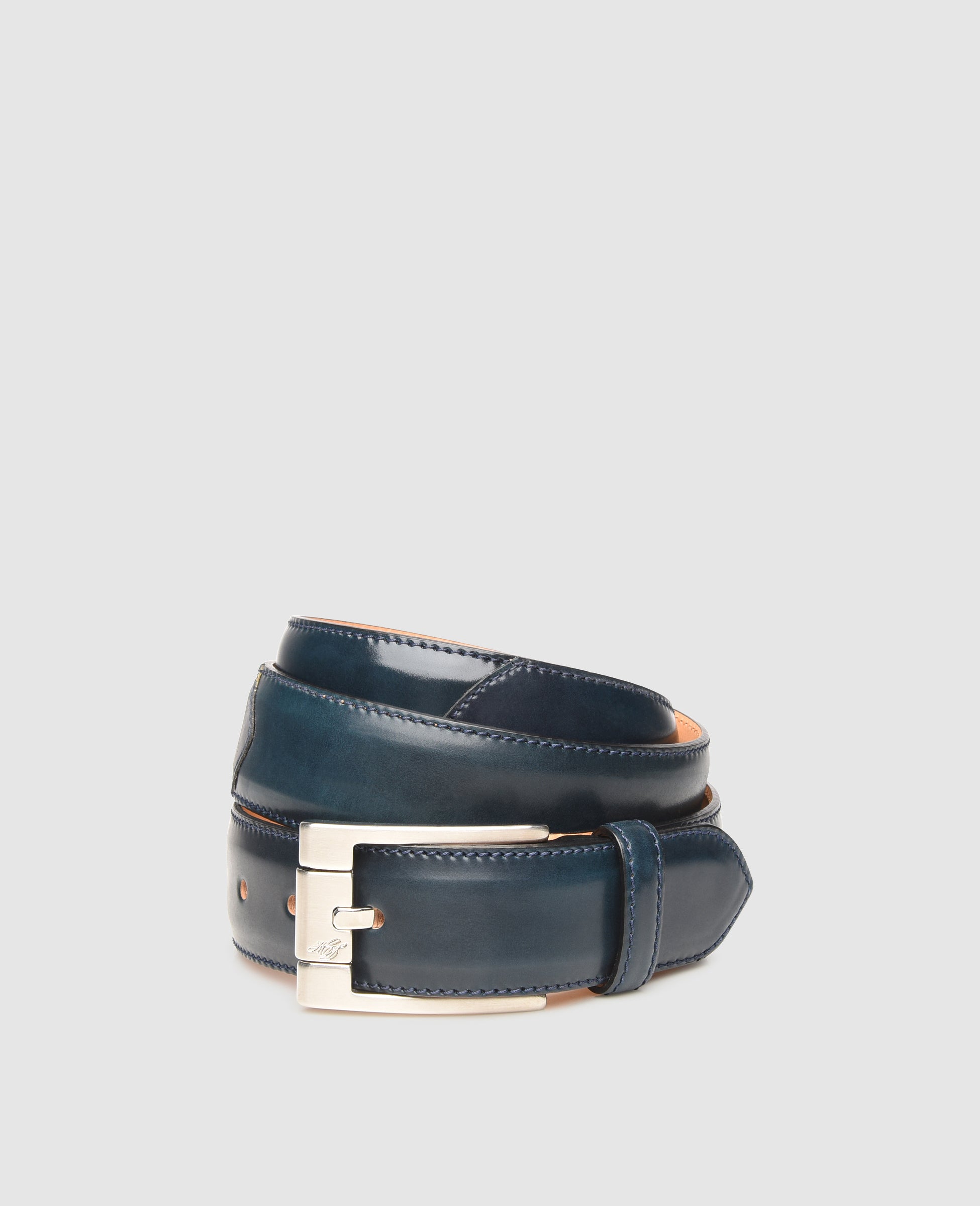 heinrich-dinkelacker-bazil-plain-c-lederg-rtel-navy-cordovan image 1