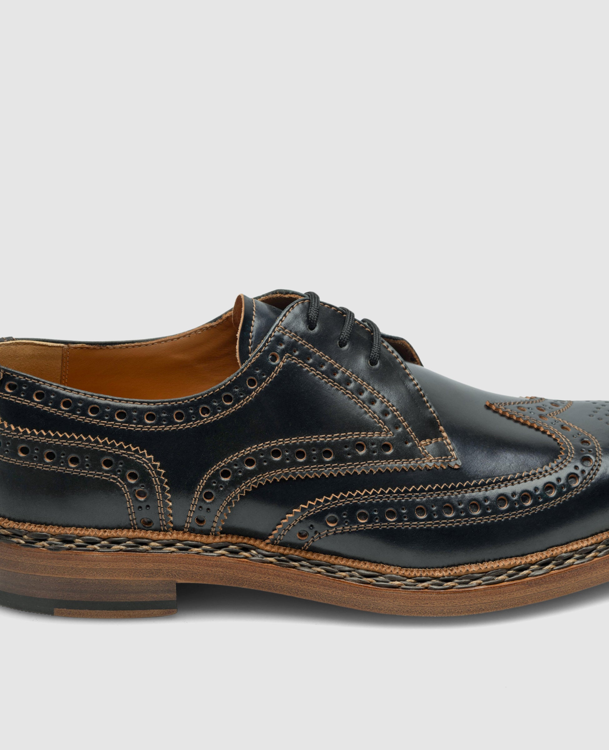 heinrich-dinkelacker-buda-full-brogue-c-derby-schwarz-cordovan image 5