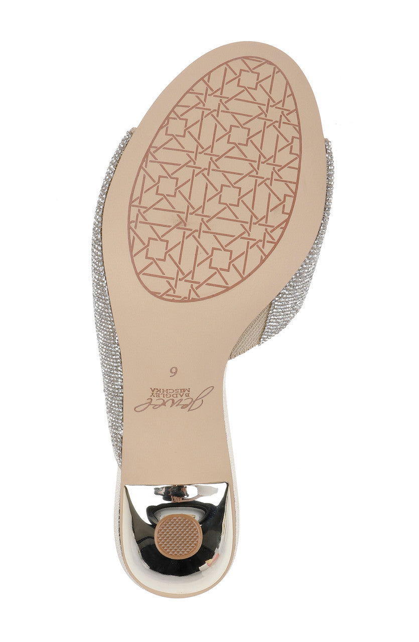 badgley-mischka-haya-mules-metallic-light-gold-kristall-75mm image 7