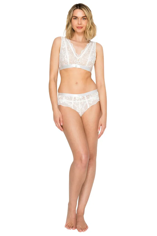 badgley-mischka-luxe-sparkle-bralette-set-schwarz-spitze-gr-m image 1