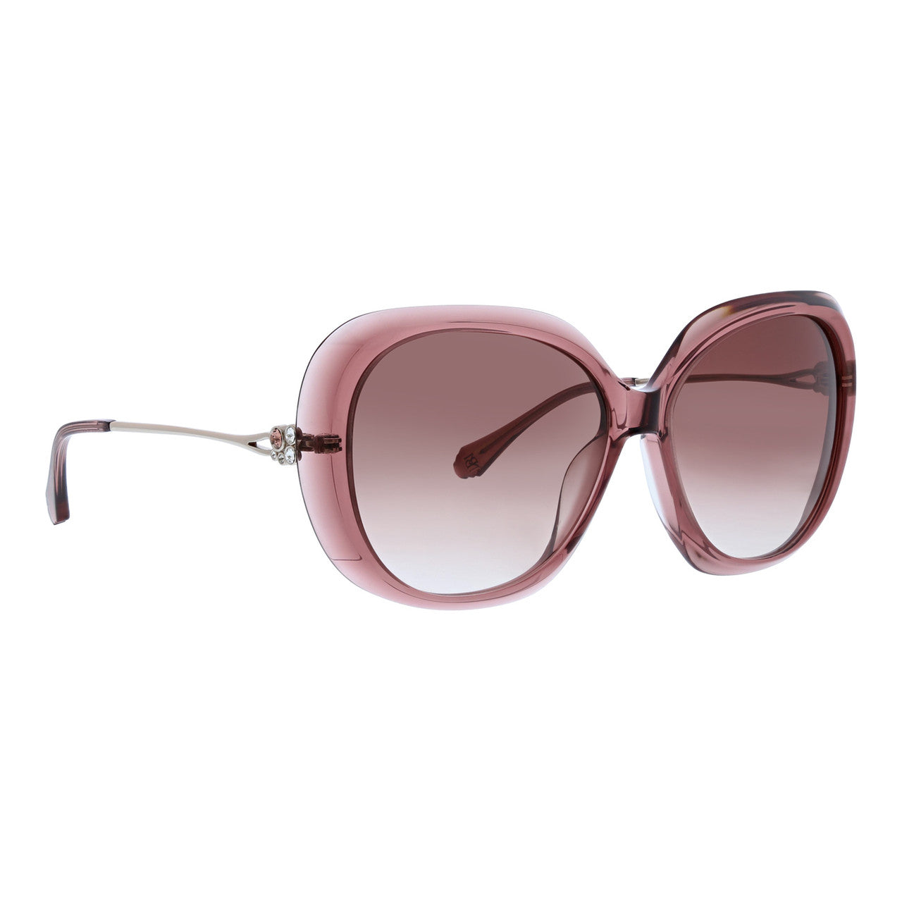 badgley-mischka-angelie-sonnenbrille-mauve-acetat-oversize image 1