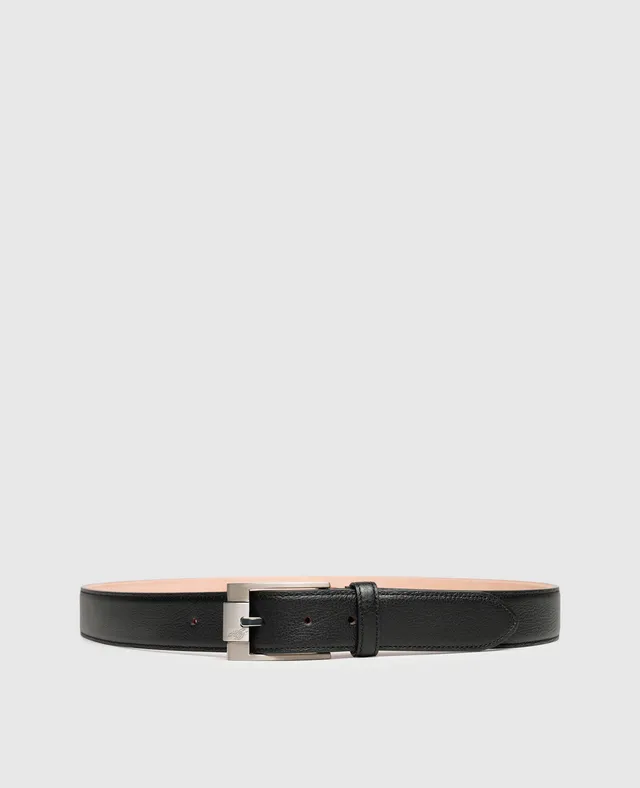 heinrich-dinkelacker-tamas-plain-lederg-rtel-schwarz-b-ffel image 1