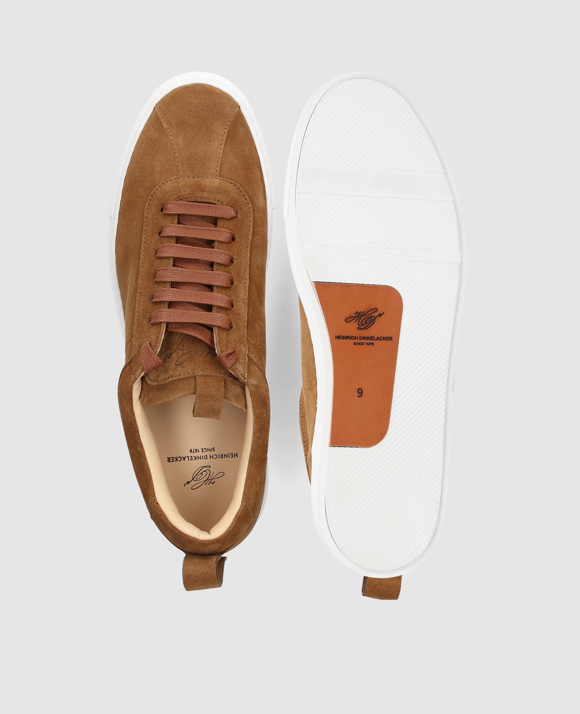 heinrich-dinkelacker-turin-sneaker-v-sneaker-braun-velours image 7