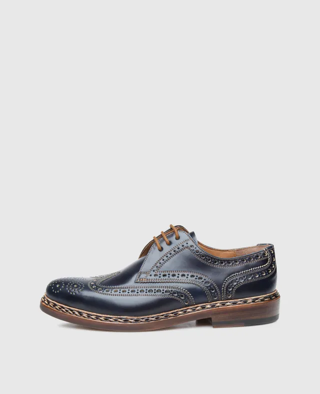 heinrich-dinkelacker-buda-full-brogue-c-herrenschuh-navy-cordovan image 1