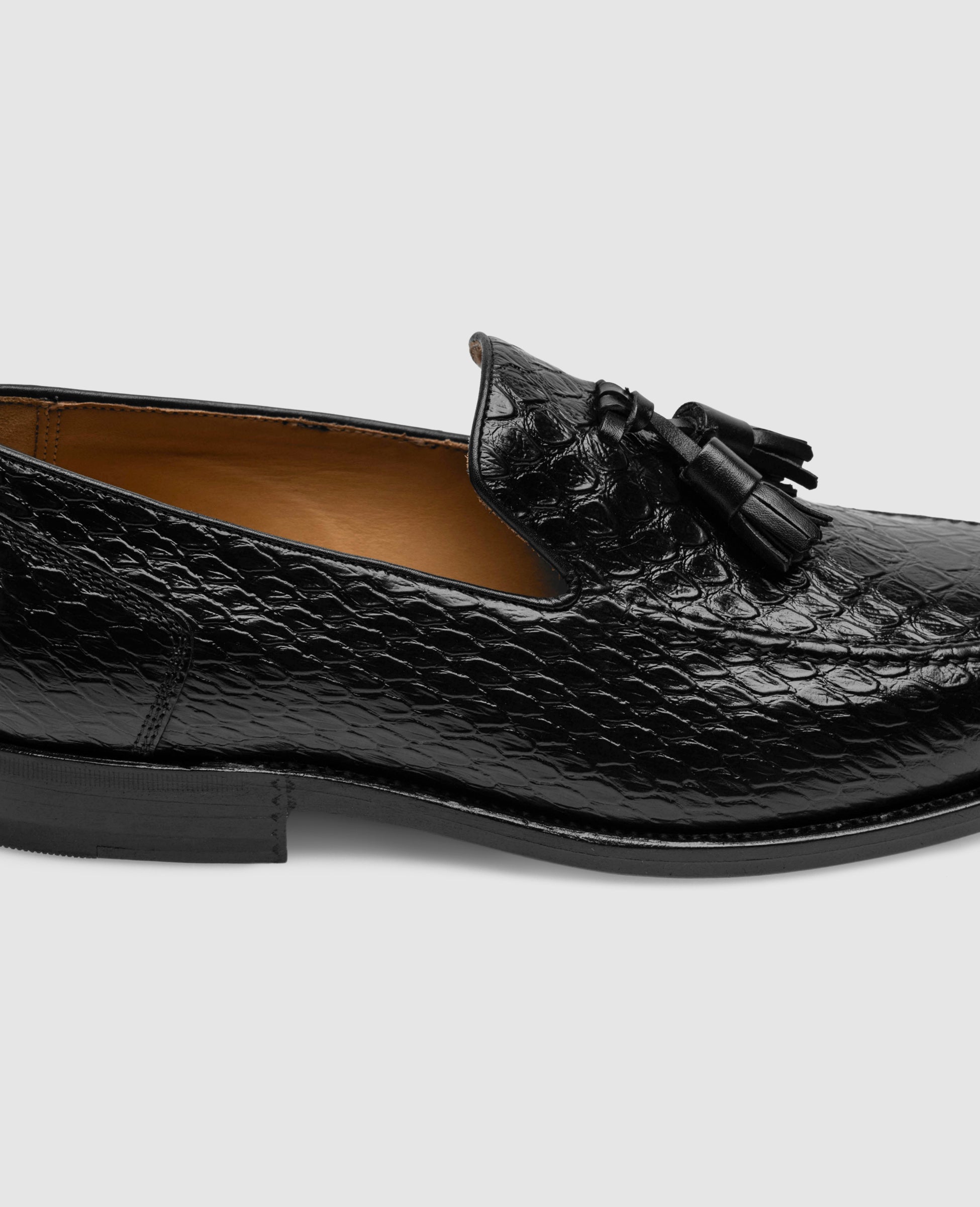 heinrich-dinkelacker-wien-plain-tassel-bc-loafer-schwarz-kroko image 5