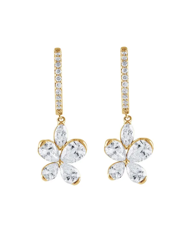 badgley-mischka-er1026-diamant-creolen-gelbgold-schmetterling image 1