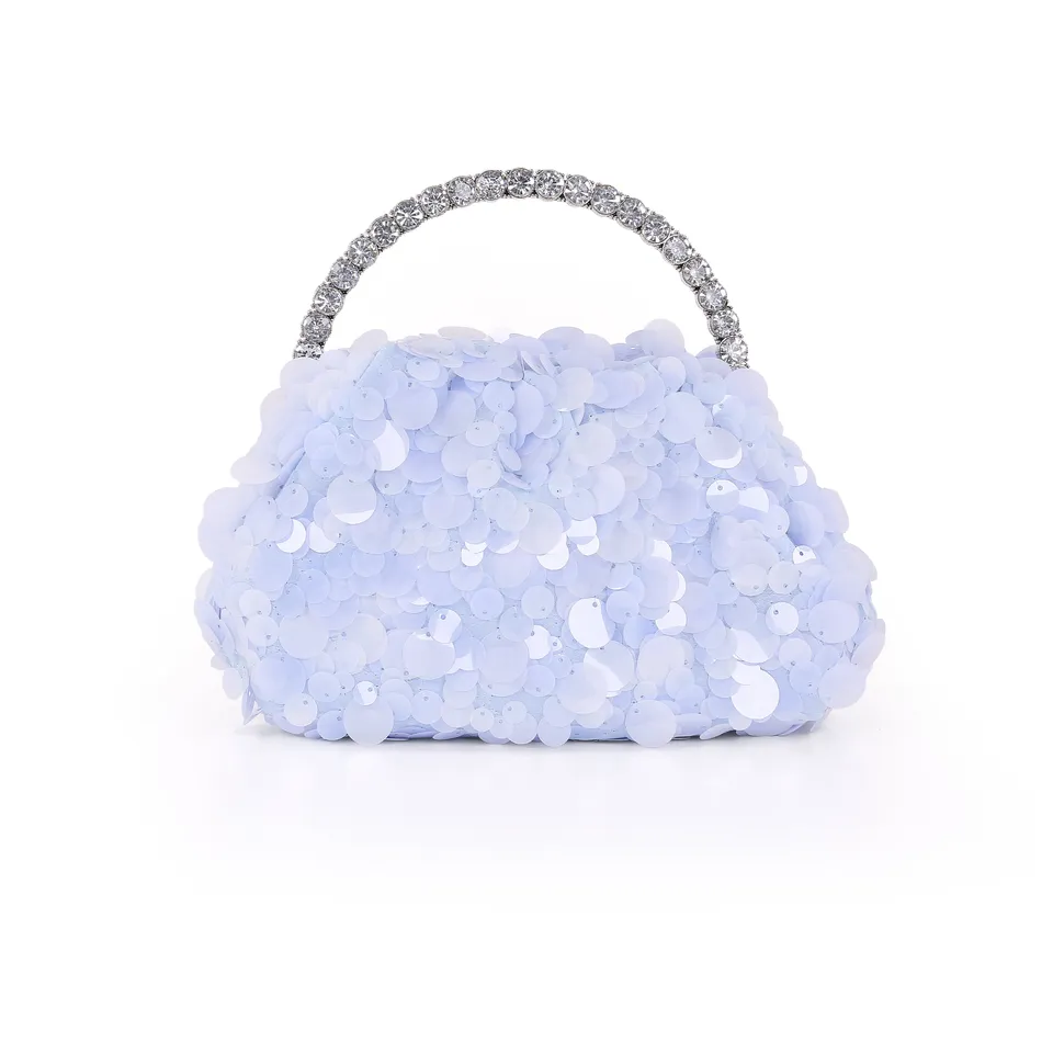 badgley-mischka-noa-pouch-clutch-blau-pailletten-perlen image 1