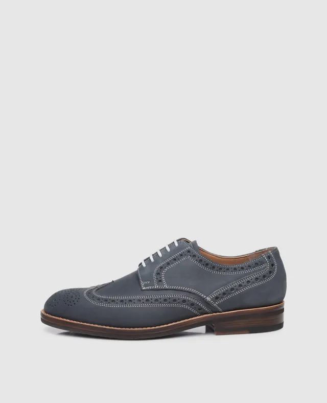 heinrich-dinkelacker-luzern-full-brogue-j-derby-jeans-blau image 1