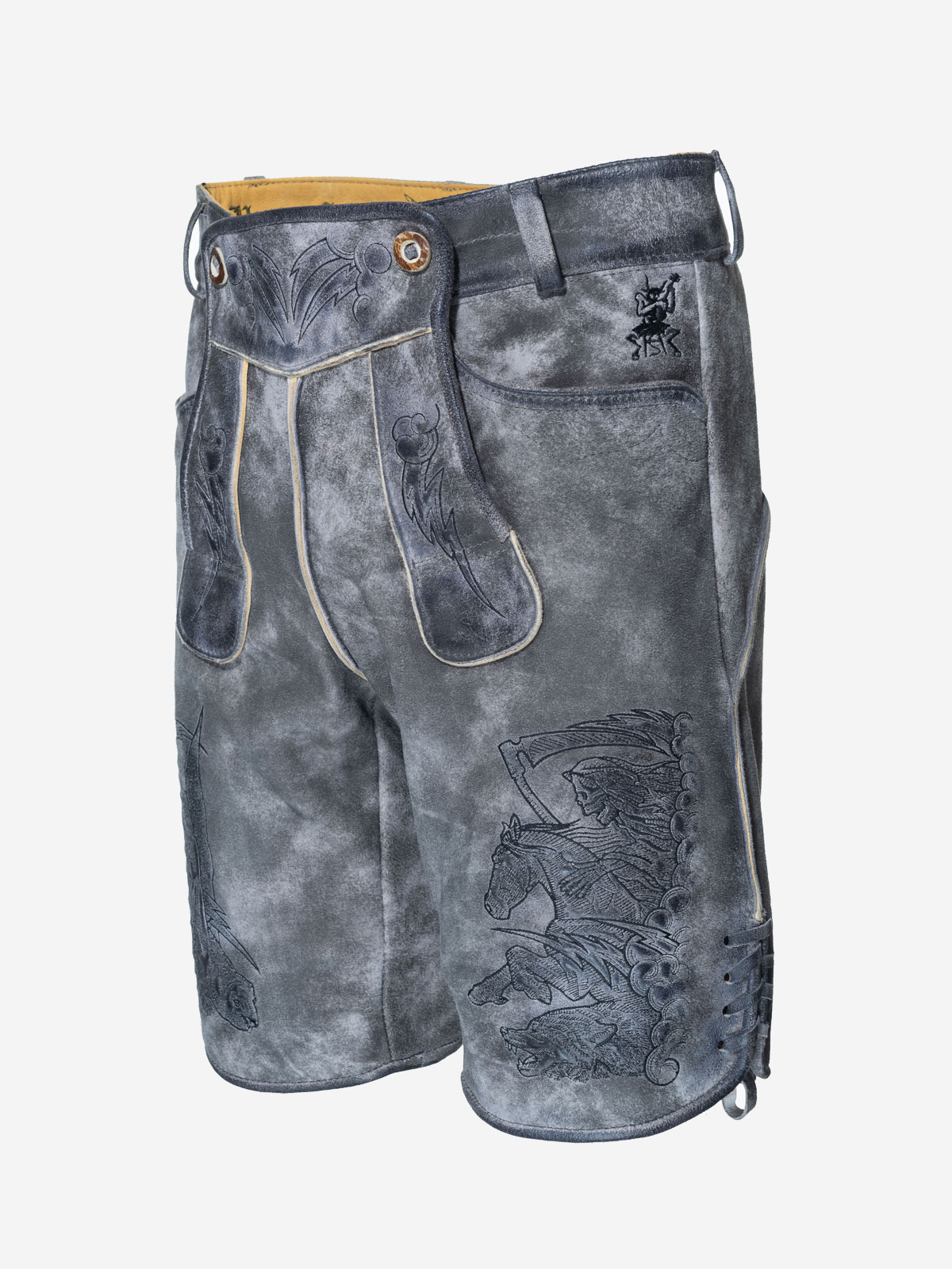himmel-arsch-zwirn-die-wilde-jagd-lederhose-wildbock-mit-g-rtel-2 image 2
