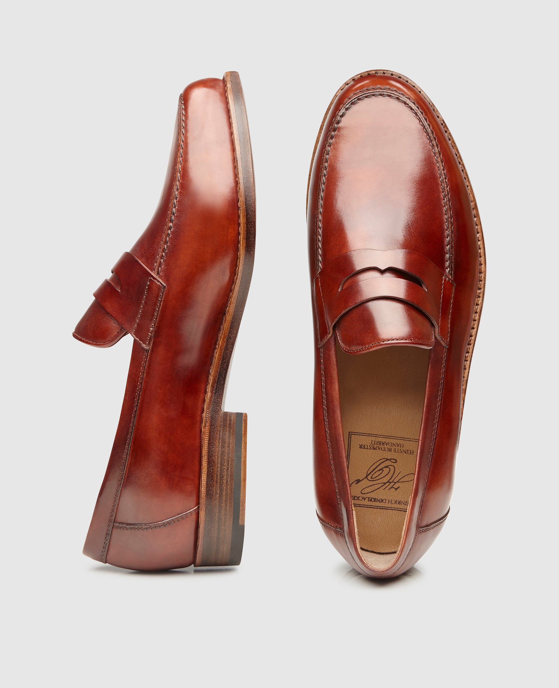 heinrich-dinkelacker-wien-plain-tc-penny-loafer-whiskey image 5